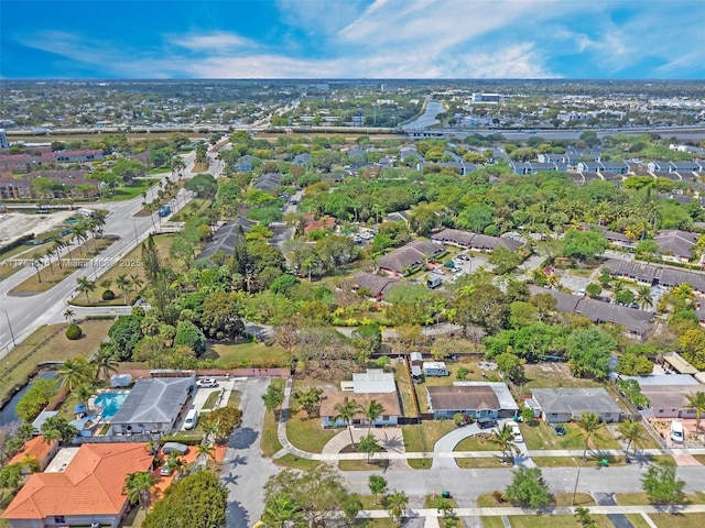 drone / aerial view featuring a residential view
