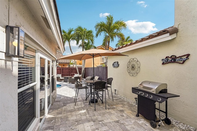5081 SW 154th Pl, Miami, FL 33185 - view of swimming pool with a patio and a fenced backyard