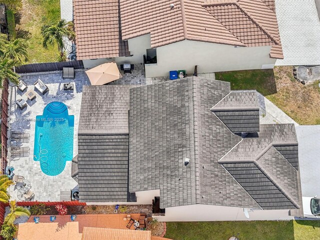 5081 SW 154th Pl, Miami, FL 33185 - drone / aerial view of a pool area