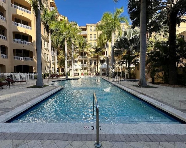 pool featuring a patio