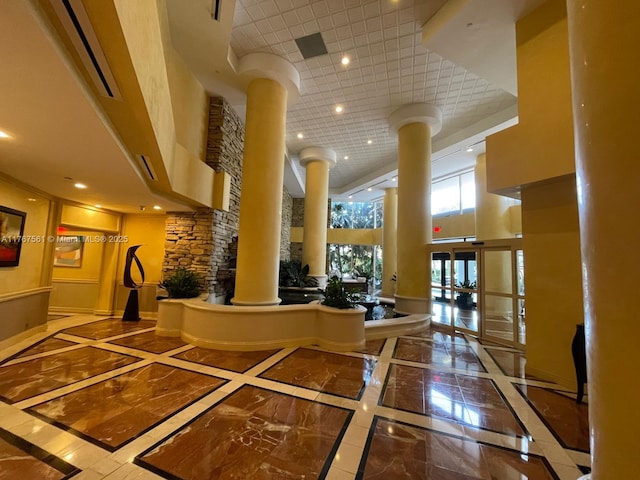 20281 E Country Club Dr Unit 810, Aventura, FL 33180 - welcome area with visible vents and decorative columns