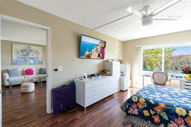 12900 SW 13th St Unit 211E, Pembroke Pines, FL 33027 - home office with dark wood-type flooring, a water view, plenty of natural light, and baseboards