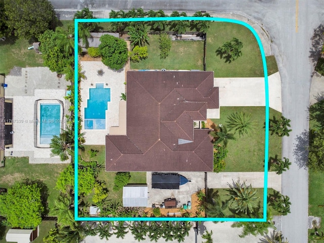 32006 SW 206th Ave, Homestead, FL 33030 - view of property location with a pool and property parcel outlined