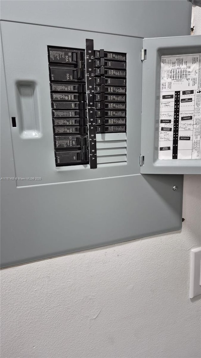 details featuring electric panel