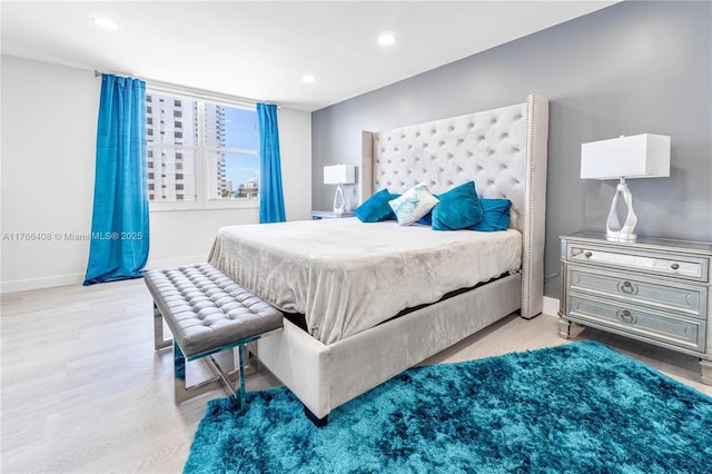 2501 S Ocean Dr Unit 536, Hollywood, FL 33019 - bedroom featuring wood finished floors and recessed lighting