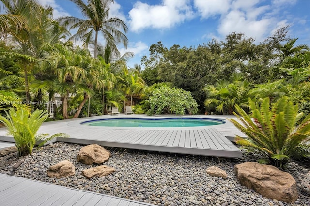 view of pool