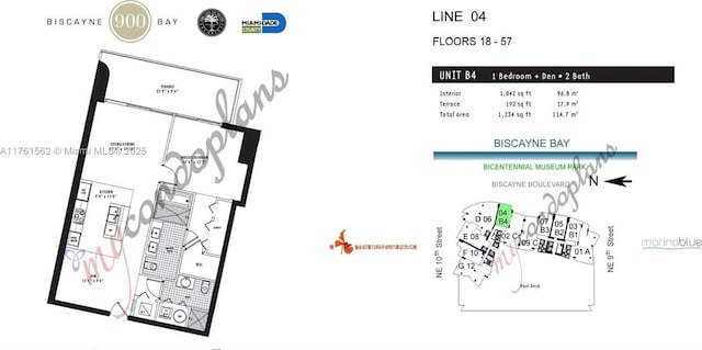 900 Biscayne Blvd Unit 4504, Miami, FL 33132 - room layout