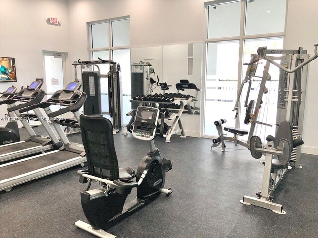 2737 SE 17th St, Homestead, FL 33035 - gym featuring a towering ceiling