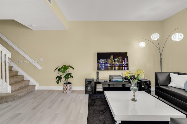 983 SW 143rd Ave Unit 1403, Pembroke Pines, FL 33027 - living area with wood finished floors and stairs