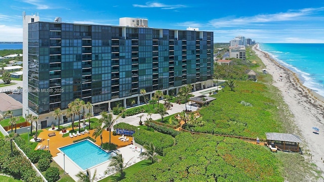 10410 S Ocean Dr Unit 504, Jensen Beach, FL 34957 - drone / aerial view of apartment complex and unending shoreline