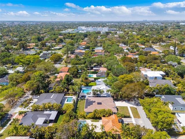 bird's eye view with a residential view