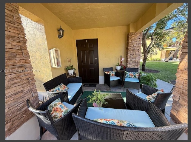 view of patio / terrace with outdoor lounge area