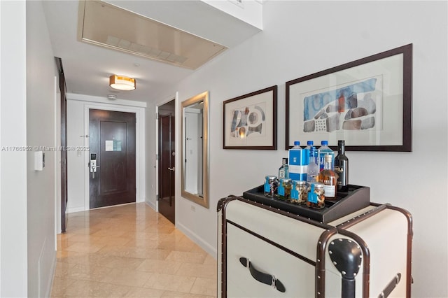 4391 Collins Ave Unit 1618, Miami Beach, FL 33140 - hallway with baseboards