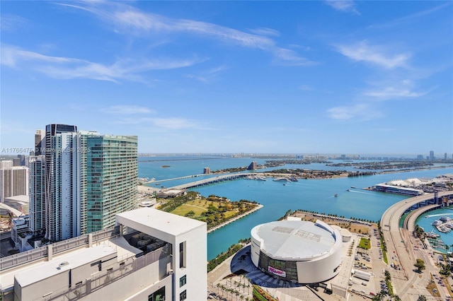 601 NE 1st Ave Unit 5115, Miami, FL 33132 - view of urban area with a nearby body of water and a notable bridge