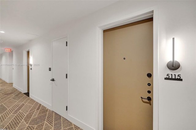 601 NE 1st Ave Unit 5115, Miami, FL 33132 - hallway with baseboards