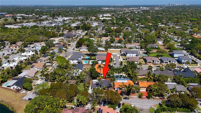 8951 SW 160th St, Palmetto Bay, FL 33157 - drone / aerial view with a residential view
