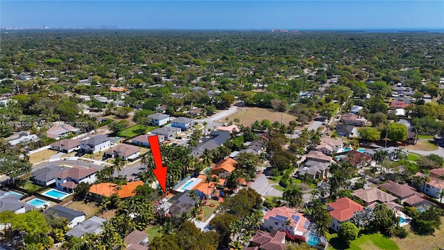 8951 SW 160th St, Palmetto Bay, FL 33157 - birds eye view of property with a residential view