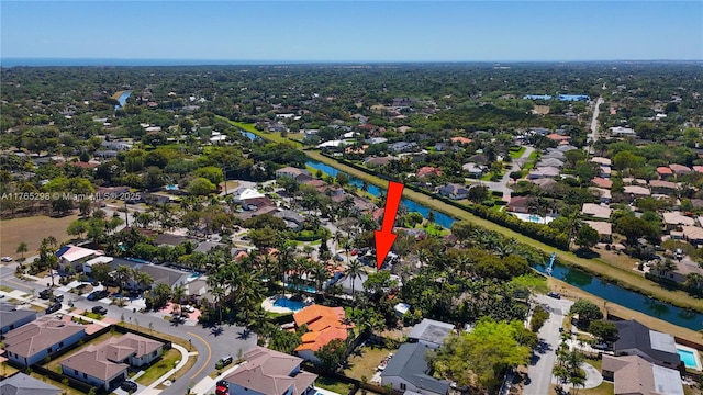 8951 SW 160th St, Palmetto Bay, FL 33157 - aerial view featuring a residential view and a water view