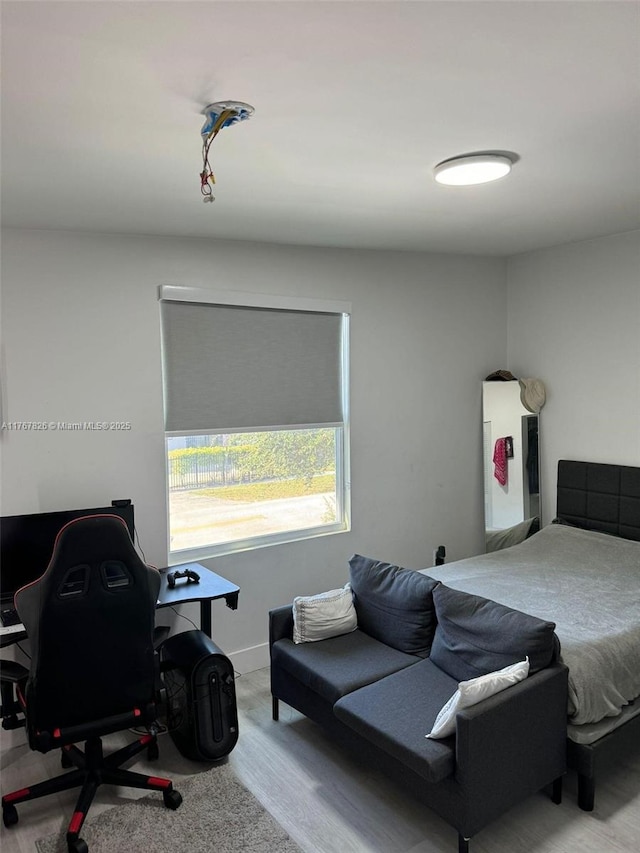 bedroom with baseboards