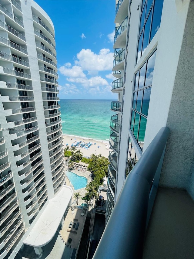 17315 Collins Ave Unit 2007, Sunny Isles Beach, FL 33160 - property view of water with a view of the beach