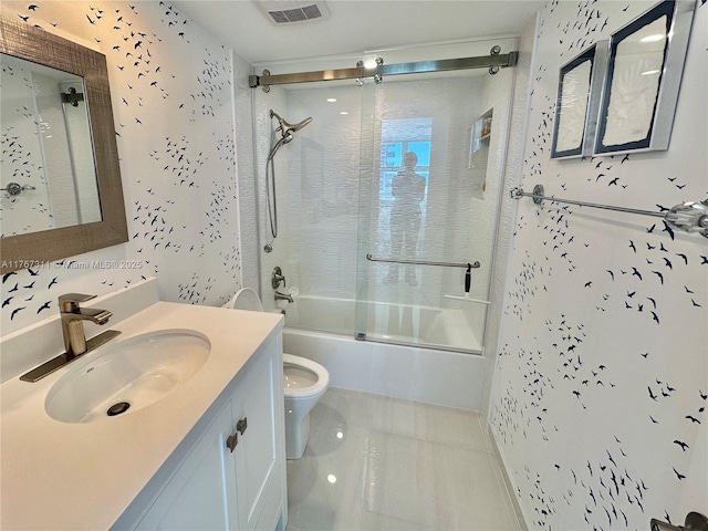 531 N Ocean Blvd Unit 1012, Pompano Beach, FL 33062 - full bath featuring vanity and combined bath / shower with glass door