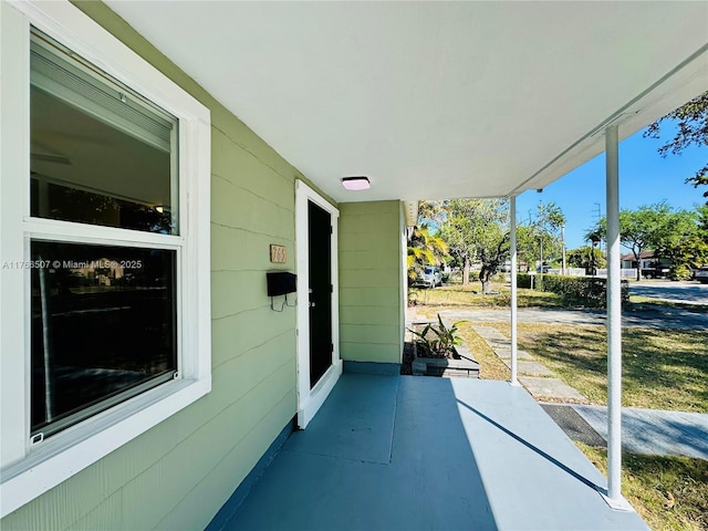 view of patio / terrace featuring a porch