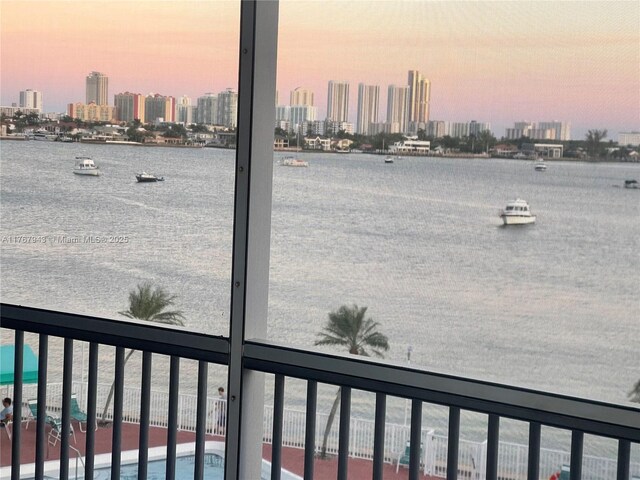 2910 Point E Dr Unit M414, Aventura, FL 33160 - water view with a view of skyline