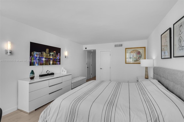 1904 S Ocean Dr Unit 801, Hallandale Beach, FL 33009 - bedroom with visible vents and light wood-style flooring