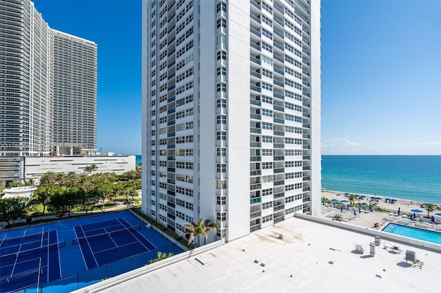 1904 S Ocean Dr Unit 801, Hallandale Beach, FL 33009 - view of property featuring a view of city and a water view