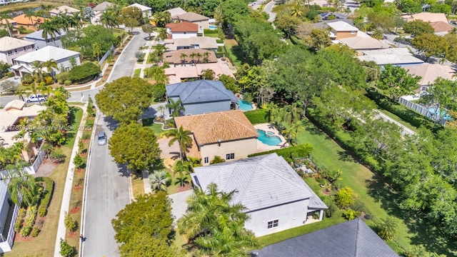 16831 SW 6th St, Pembroke Pines, FL 33027 - aerial perspective of suburban area with a pool