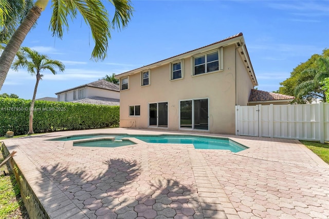 16831 SW 6th St, Pembroke Pines, FL 33027 - view of pool featuring a patio and a pool with connected hot tub