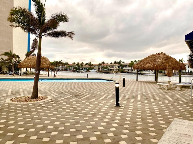 view of pool