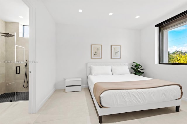 2572 NE 182nd Ter, North Miami Beach, FL 33160 - tiled bedroom featuring baseboards and multiple windows