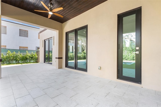 2523 Red Rd, Coral Gables, FL 33134 - view of patio with a ceiling fan