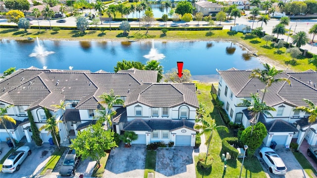 7807 NW 114th Pl, Doral, FL 33178 - bird's eye view with a residential view and a water view