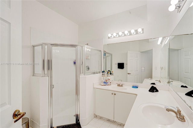 7807 NW 114th Pl, Doral, FL 33178 - full bathroom with vanity and a shower stall