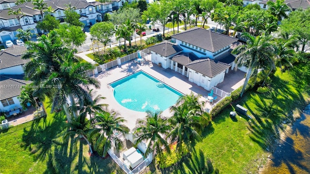7807 NW 114th Pl, Doral, FL 33178 - birds eye view of property with a residential view