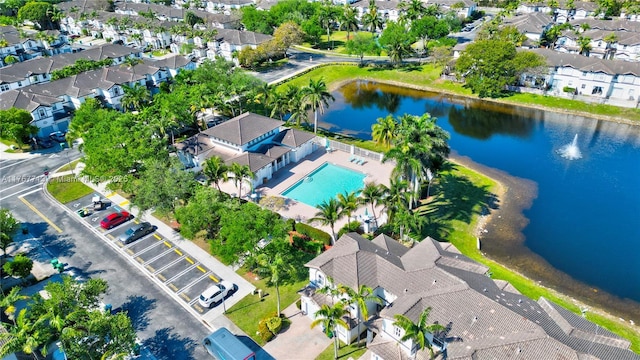 7807 NW 114th Pl, Doral, FL 33178 - drone / aerial view featuring a residential view and a water view