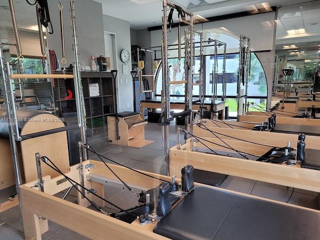 view of gym