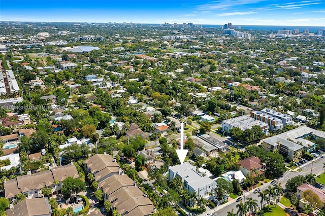 306 NE 8th Ave Unit 306, Fort Lauderdale, FL 33301 - aerial overview of property's location featuring nearby urban area