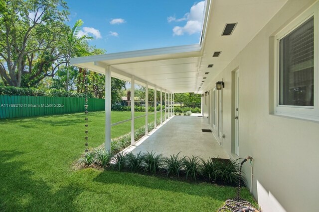 7640 SW 165th Ter, Palmetto Bay, FL 33157 - view of yard featuring fence and visible vents