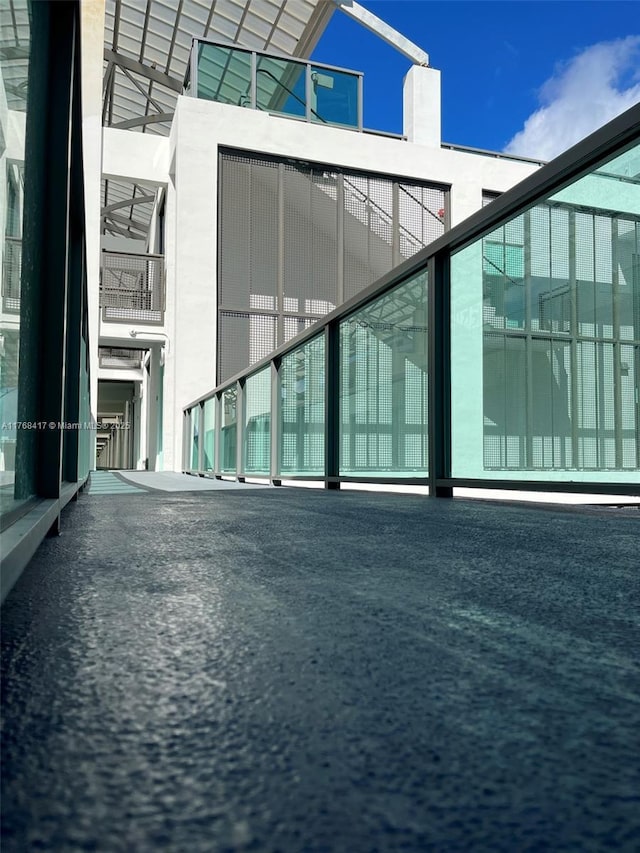 exterior space with a balcony