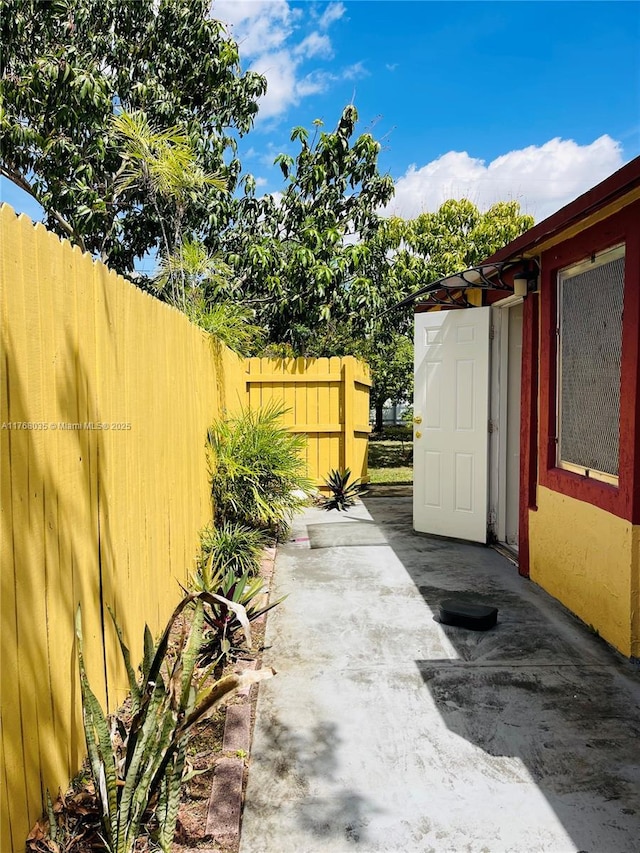 view of patio / terrace with fence