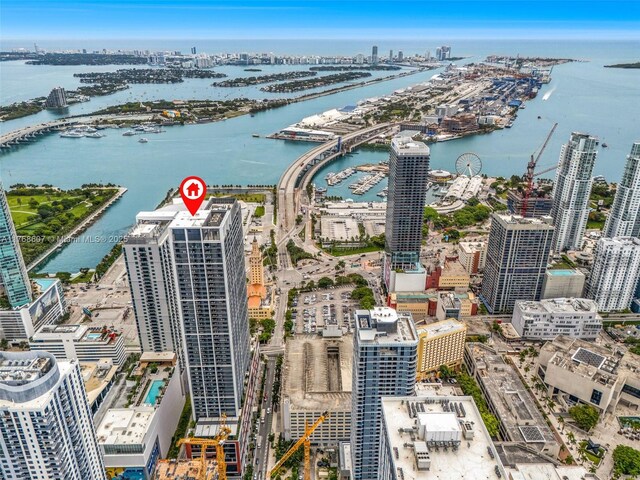 601 NE 1st Ave Unit 4814, Miami, FL 33132 - view of urban area with a nearby body of water and a notable bridge