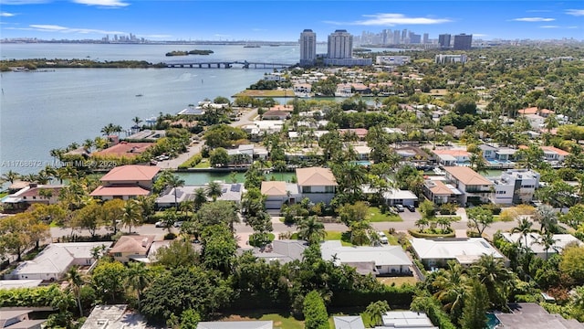 1221 NE 87th St, Miami, FL 33138 - birds eye view of property featuring a view of city, a water view, and a residential view