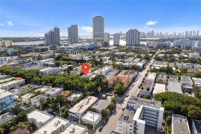 740 Meridian Ave Unit 11, Miami Beach, FL 33139 - aerial view of property's location featuring a view of skyline