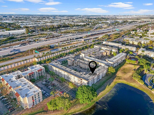 820 NW 87th Ave Unit 409, Miami, FL 33172 - bird's eye view featuring a water view