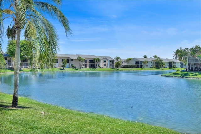 property view of water with a residential view