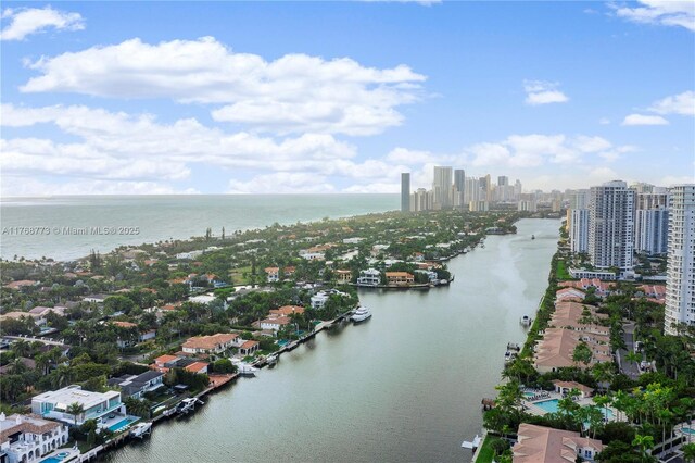 21109 NE 38th Ave Unit 74, Aventura, FL 33180 - birds eye view of property featuring a water view and a view of city