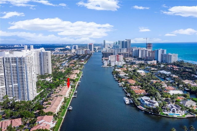 21109 NE 38th Ave Unit 74, Aventura, FL 33180 - birds eye view of property with a view of city and a water view